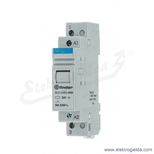 Przekaźnik monostabilny 22.21.9.024.4000 1Z 20A 24V DC modułowy Przekaźnik monostabilny 22.21.9.024.4000 1Z 20A 24V DC modułowy