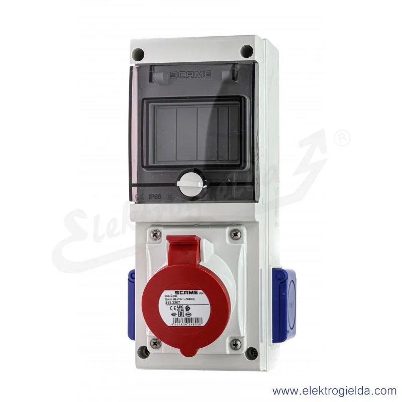 Rozdzielnia 632.3W 4 moduły DIN 1x32 5P + 2x230V Rozdzielnia 632.3W 4 moduły DIN 1x32 5P + 2x230V