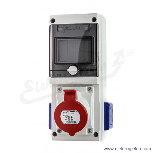 Rozdzielnia 632.3W 4 moduły DIN 1x32 5P + 2x230V Rozdzielnia 632.3W 4 moduły DIN 1x32 5P + 2x230V