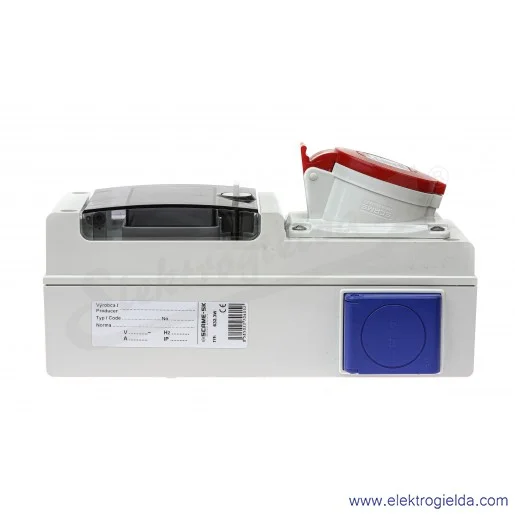 Rozdzielnia 632.3W 4 moduły DIN 1x32 5P + 2x230V Rozdzielnia 632.3W 4 moduły DIN 1x32 5P + 2x230V