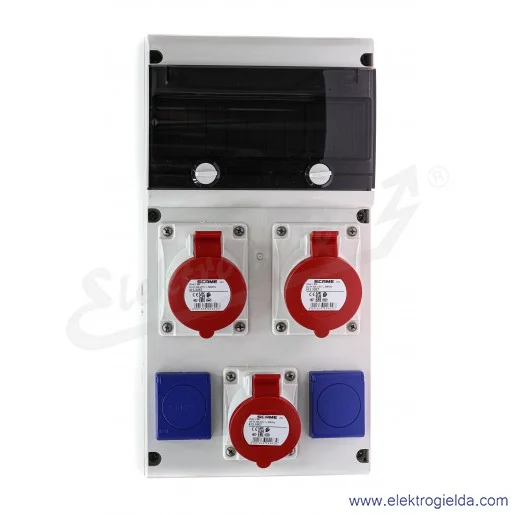 Rozdzielnia 632.331W 11 modułów DIN 2x32A/5+1x16A/5+2x230V Rozdzielnia 632.331W 11 modułów DIN 2x32A/5+1x16A/5+2x230V