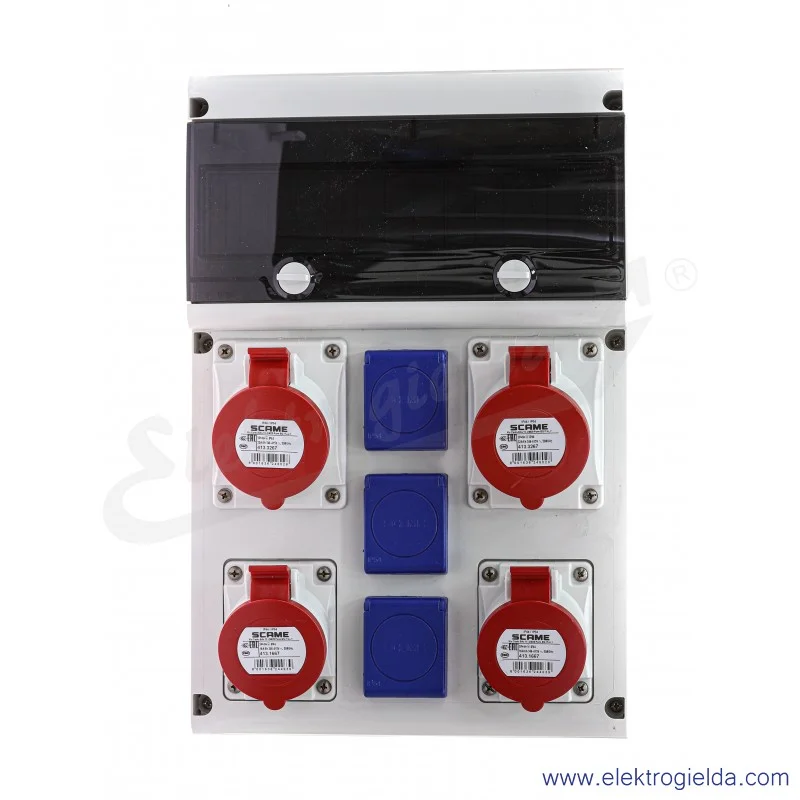 Rozdzielnia 632.X3311 14 modułów DIN 2x32A 5P+2x16A 5P +3x230V Rozdzielnia 632.X3311 14 modułów DIN 2x32A 5P+2x16A 5P +3x230V