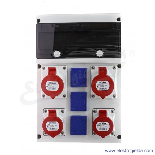 Rozdzielnia 632.X3311 14 modułów DIN 2x32A 5P+2x16A 5P +3x230V Rozdzielnia 632.X3311 14 modułów DIN 2x32A 5P+2x16A 5P +3x230V