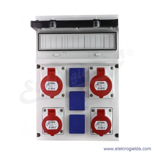Rozdzielnia 632.X3311 14 modułów DIN 2x32A 5P+2x16A 5P +3x230V Rozdzielnia 632.X3311 14 modułów DIN 2x32A 5P+2x16A 5P +3x230V