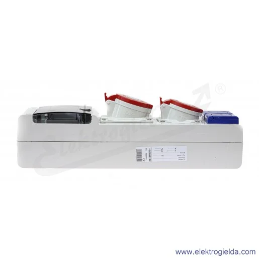 Rozdzielnia 632.W13 6 modułów DIN 1x32A 5P+1x16A 5P+ 2x230V Rozdzielnia 632.W13 6 modułów DIN 1x32A 5P+1x16A 5P+ 2x230V