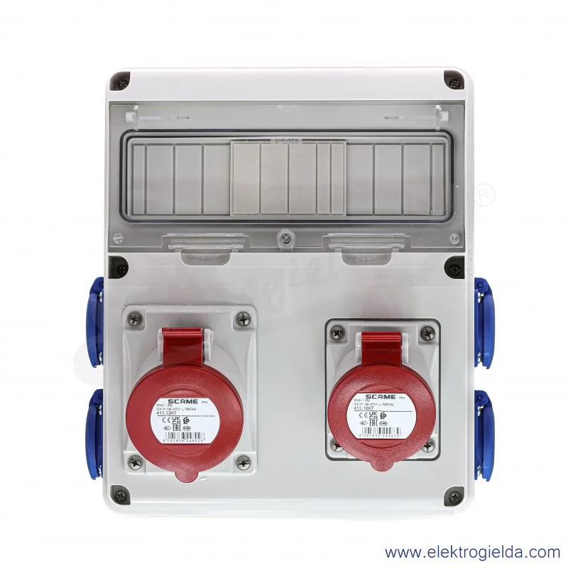 Rozdzielnia 633.31WW 11 modułów DIN 16A 5P + 32A 5P + 4x230V Rozdzielnia 633.31WW 11 modułów DIN 16A 5P + 32A 5P + 4x230V