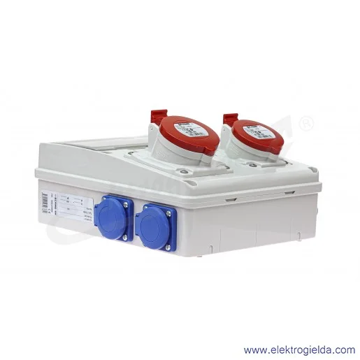 Rozdzielnia 633.31WW 11 modułów DIN 16A 5P + 32A 5P + 4x230V Rozdzielnia 633.31WW 11 modułów DIN 16A 5P + 32A 5P + 4x230V