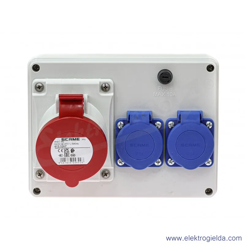 Rozdzielnica 686.322 E-Box 1x400V 32A 5P+2x 230V Rozdzielnica 686.322 E-Box 1x400V 32A 5P+2x 230V