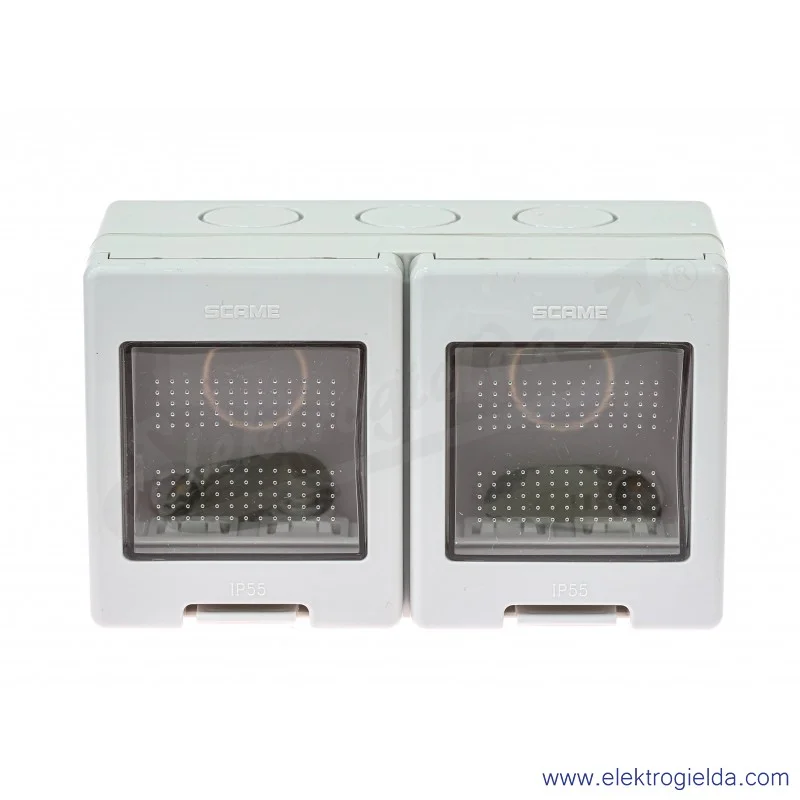 Puszka natynkowa 136.5124 4-modułowa 137x82x66mm IP55, Unibox Puszka natynkowa 136.5124 4-modułowa 137x82x66mm IP55, Unibox