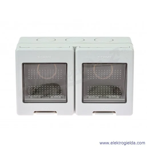 Puszka natynkowa 136.5124 4-modułowa 137x82x66mm IP55, Unibox Puszka natynkowa 136.5124 4-modułowa 137x82x66mm IP55, Unibox
