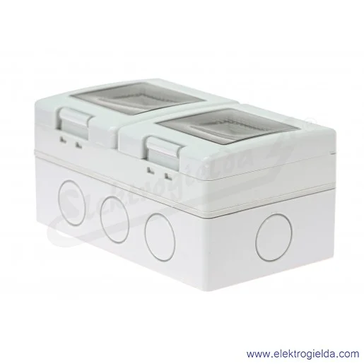 Puszka natynkowa 136.5124 4-modułowa 137x82x66mm IP55, Unibox Puszka natynkowa 136.5124 4-modułowa 137x82x66mm IP55, Unibox