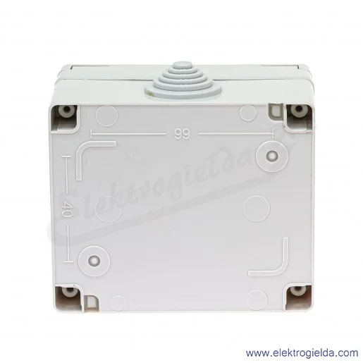 Puszka natynkowa 136.5123 3-modułowa, 98x82x52mm, IP55 Unibox Puszka natynkowa 136.5123 3-modułowa, 98x82x52mm, IP55 Unibox