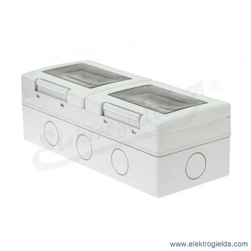 Puszka natynkowa 136.5126 6-modułowa 198X82X52mm, IP55, Unibox Puszka natynkowa 136.5126 6-modułowa 198X82X52mm, IP55, Unibox