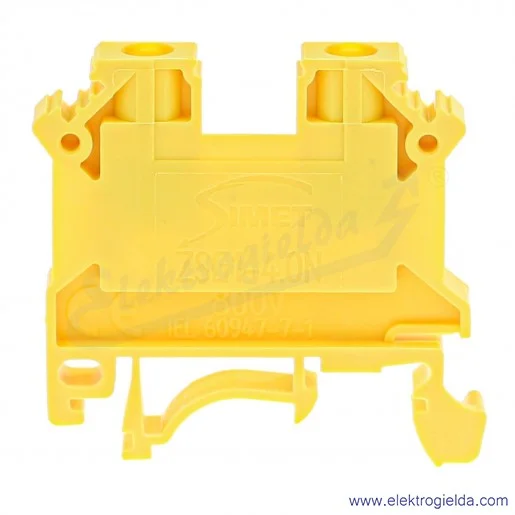 Złączka szynowa 11321314 ZSG1-4,0N żółta 4mm2 seria Nowa Złączka szynowa 11321314 ZSG1-4,0N żółta 4mm2 seria Nowa