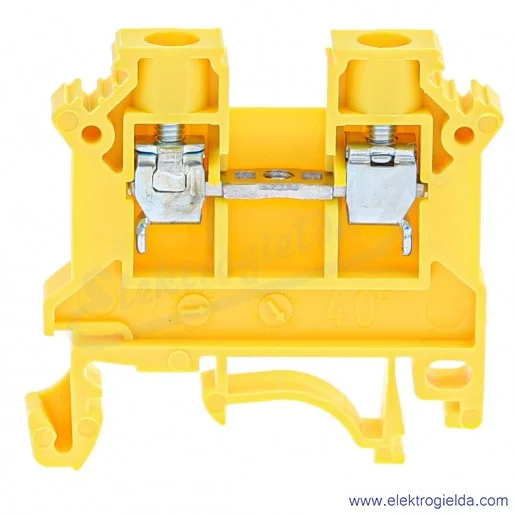 Złączka szynowa 11321314 ZSG1-4,0N żółta 4mm2 seria Nowa Złączka szynowa 11321314 ZSG1-4,0N żółta 4mm2 seria Nowa