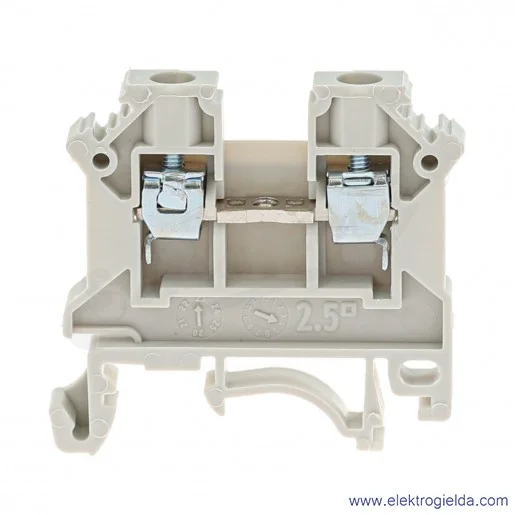 Złączka szynowa 11221312 ZSG1-2,5N szara 2.5mm2, szyna TS32 i TS35 Złączka szynowa 11221312 ZSG1-2,5N szara 2.5mm2, szyna TS32 i TS35