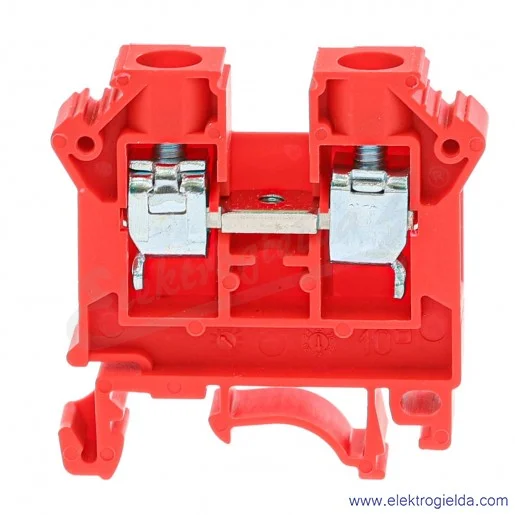 Złączka szynowa 11521311 ZSG1-10,0N czerwona 10mm2, szyna TS32 i TS35 Złączka szynowa 11521311 ZSG1-10,0N czerwona 10mm2, szyna TS32 i TS35
