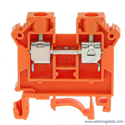 Złączka szynowa 11421318 ZSG1-6,0N pomarańczowa 6mm2, szyna TS32 i TS35 Złączka szynowa 11421318 ZSG1-6,0N pomarańczowa 6mm2, szyna TS32 i TS35