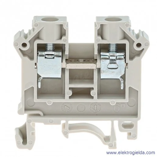 Złączka szynowa 11421312 ZSG1-6,0N szara, szyna TS32 i TS35 Złączka szynowa 11421312 ZSG1-6,0N szara, szyna TS32 i TS35