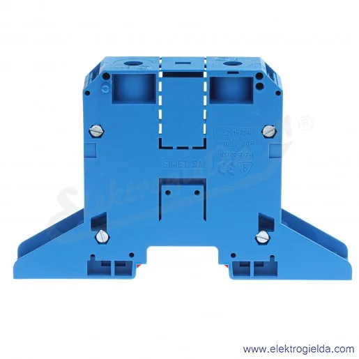 Złączka szynowa 11951313 ZSG1-70N niebieska 70mm2 Złączka szynowa 11951313 ZSG1-70N niebieska 70mm2