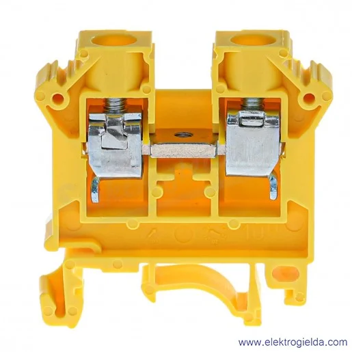 Złączka szynowa 11521314 ZSG1-10,0N żółta 10mm2, szyna TS32 i TS35 Złączka szynowa 11521314 ZSG1-10,0N żółta 10mm2, szyna TS32 i TS35