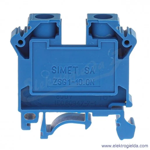 Złączka szynowa 11521313 ZSG1-10,0N niebieska 10mm2, szyna TS32 i TS35 Złączka szynowa 11521313 ZSG1-10,0N niebieska 10mm2, szyna TS32 i TS35
