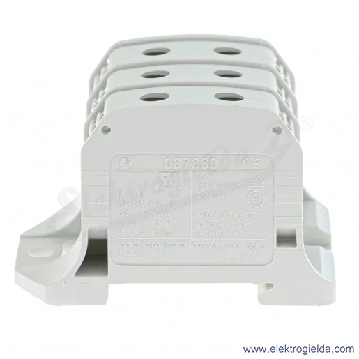 Złączka szynowa 81004002 STB 50-3X szara śrubowa 3- torowa Al/Cu 87330 Simblock Złączka szynowa 81004002 STB 50-3X szara śrubowa 3- torowa Al/Cu 87330 Simblock