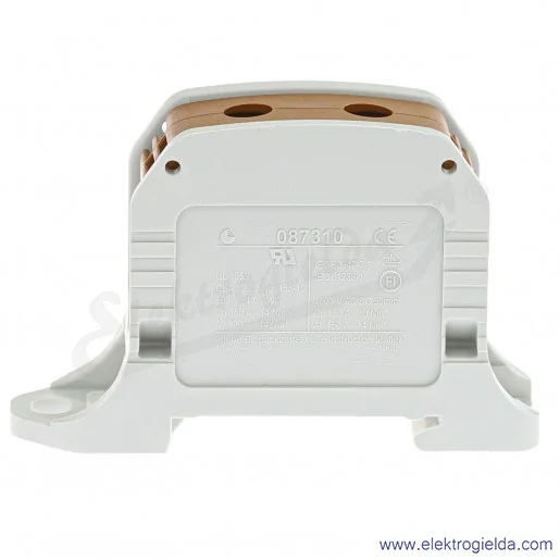 Złączka szynowa 81001015 STB 50 brązowa śrubowa Al/Cu 87310 Simblock Złączka szynowa 81001015 STB 50 brązowa śrubowa Al/Cu 87310 Simblock