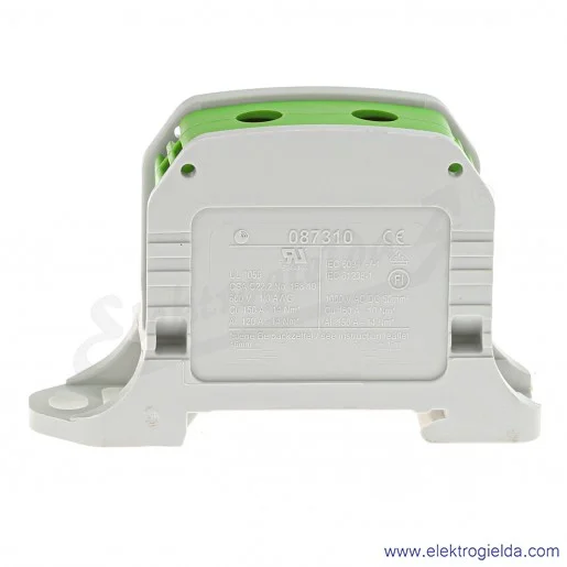 Złączka szynowa 81001005 STB 50 zielona śrubowa Al/Cu 87310 Simblock Złączka szynowa 81001005 STB 50 zielona śrubowa Al/Cu 87310 Simblock