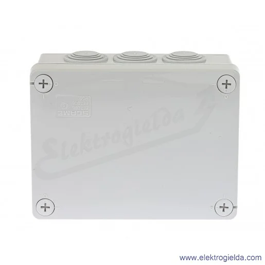 Puszka natynkowa 687.006 150X110X70 z dławikami, 10 otworów fi 29mm Puszka natynkowa 687.006 150X110X70 z dławikami, 10 otworów fi 29mm