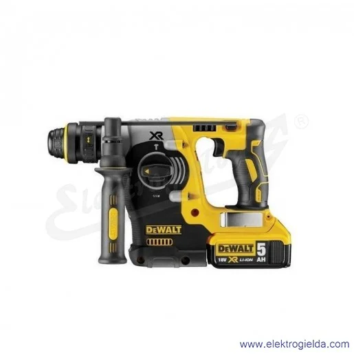 Młotowiertarka DCH274P2-QW 2.1J, 2 akumulatory 5Ah 18V XR SDS+, wymienny uchwyt, z ładowarką i walizką TSTAK Młotowiertarka DCH274P2-QW 2.1J, 2 akumulatory 5Ah 18V XR SDS+, wymienny uchwyt, z ładowarką i walizką TSTAK