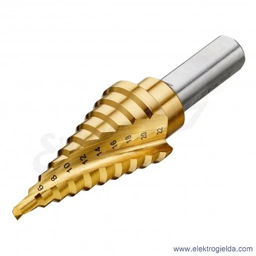 Wiertło stożkowe DT90246-QZ wielostopniowe 4–22 mm Extreme, uchwyt 10mm Wiertło stożkowe DT90246-QZ wielostopniowe 4–22 mm Extreme, uchwyt 10mm