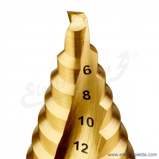 Wiertło stożkowe DT90246-QZ wielostopniowe 4–22 mm Extreme, uchwyt 10mm Wiertło stożkowe DT90246-QZ wielostopniowe 4–22 mm Extreme, uchwyt 10mm