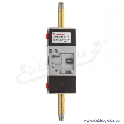 Zawór rozdzielający 3/2 G1/4 bistabilny, sterowanie cewką, bez cewek. V51B411A-A2000 Zawór rozdzielający 3/2 G1/4 bistabilny, sterowanie cewką, bez cewek. V51B411A-A2000