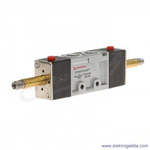 Rozdzielacz elektromagnetyczny 5/2 G1/8 bistabilny, bez cewek 51B511A-A2000 Rozdzielacz elektromagnetyczny 5/2 G1/8 bistabilny, bez cewek 51B511A-A2000