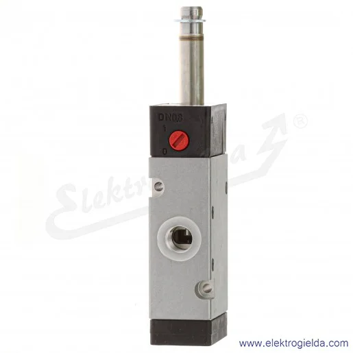 Zawór rozdzielający 3/2 G1/8 NC monostabilny, sterowany elektromagnetycznie, pilot zasilany wewnętrznie, 2-8 bar, bez cewki V60A Zawór rozdzielający 3/2 G1/8 NC monostabilny, sterowany elektromagnetycznie, pilot zasilany wewnętrznie, 2-8 bar, bez cewki V60A