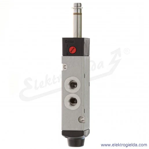 Zawór rozdzielający 5/2 G1/8 monostabilny, sterowany elektromagnetycznie, pilot zasilany wewnętrznie, 3-8 bar, bez cewki V60A517 Zawór rozdzielający 5/2 G1/8 monostabilny, sterowany elektromagnetycznie, pilot zasilany wewnętrznie, 3-8 bar, bez cewki V60A517