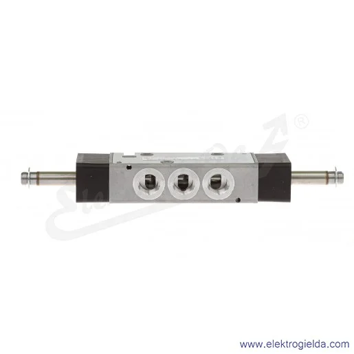 Zawór rozdzielający 5/2 G1/4 bistabilny, sterowany elektromagnetycznie, pilot zasilany wewnętrznie, 2-8 bar, bez cewek V61B511A- Zawór rozdzielający 5/2 G1/4 bistabilny, sterowany elektromagnetycznie, pilot zasilany wewnętrznie, 2-8 bar, bez cewek V61B511A-