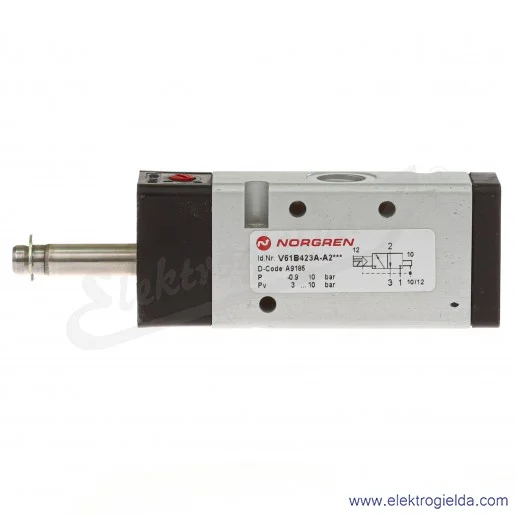 Zawór rozdzielający 3/2 G1/4 NC monostabilny, -0.9-8 bar, sterowany elektromagnetycznie, pilot zasilany zewnętrznie, bez cewki V Zawór rozdzielający 3/2 G1/4 NC monostabilny, -0.9-8 bar, sterowany elektromagnetycznie, pilot zasilany zewnętrznie, bez cewki V
