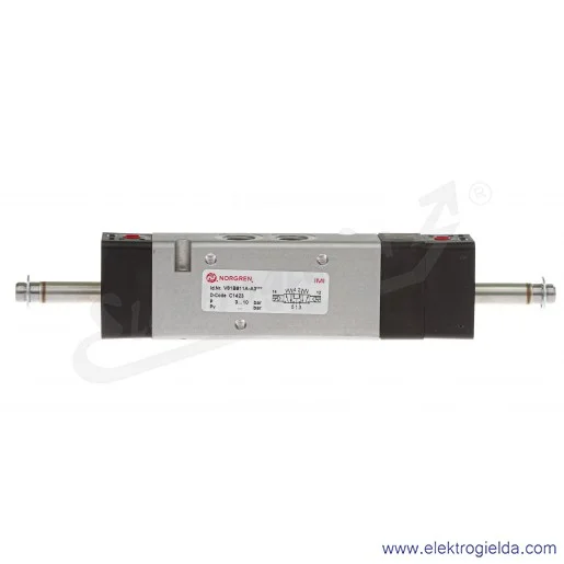 Zawór rozdzielający 5/3 G1/4 (COP) sterowany elektromagnetycznie, pilot zasilany wewnętrznie, 3-8 bar, bez cewek V61B811A-A3000 Zawór rozdzielający 5/3 G1/4 (COP) sterowany elektromagnetycznie, pilot zasilany wewnętrznie, 3-8 bar, bez cewek V61B811A-A3000