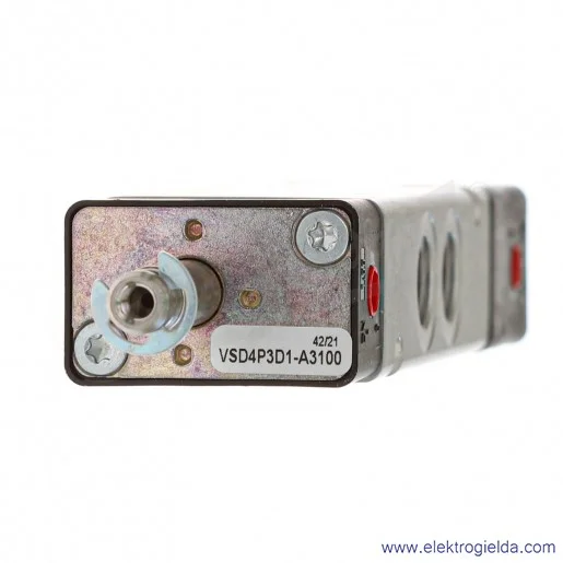 Zawór rozdzielający 5/3 G1/4 (COP) sterowany elektromagnetycznie, pilot zasilany wewnętrznie, 3-8 bar, bez cewek V61B811A-A3000 Zawór rozdzielający 5/3 G1/4 (COP) sterowany elektromagnetycznie, pilot zasilany wewnętrznie, 3-8 bar, bez cewek V61B811A-A3000