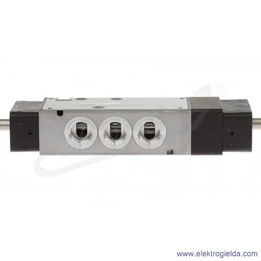 Zawór rozdzielający 5/3 G3/8 (APB) sterowany elektromagnetycznie, pilot zasilany wewnętrznie, 3-8 bar, bez cewki V62C611A-A2000 Zawór rozdzielający 5/3 G3/8 (APB) sterowany elektromagnetycznie, pilot zasilany wewnętrznie, 3-8 bar, bez cewki V62C611A-A2000