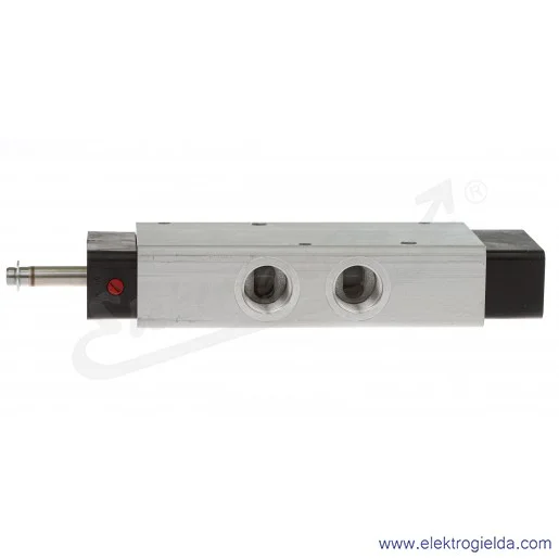 Zawór rozdzielający 5/2 G1/2 monostabilny, sterowany elektromagnetycznie, pilot zasilany wewnętrznie, 2-8 bar, bez cewki V63D513 Zawór rozdzielający 5/2 G1/2 monostabilny, sterowany elektromagnetycznie, pilot zasilany wewnętrznie, 2-8 bar, bez cewki V63D513