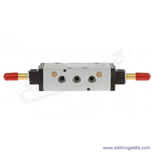 Zawór rozdzielający elektromagnetyczny 454-011-22, 5/2 bistabilny, G1/4, 2-10 Bar, 1250 l/min, bez cewek Zawór rozdzielający elektromagnetyczny 454-011-22, 5/2 bistabilny, G1/4, 2-10 Bar, 1250 l/min, bez cewek
