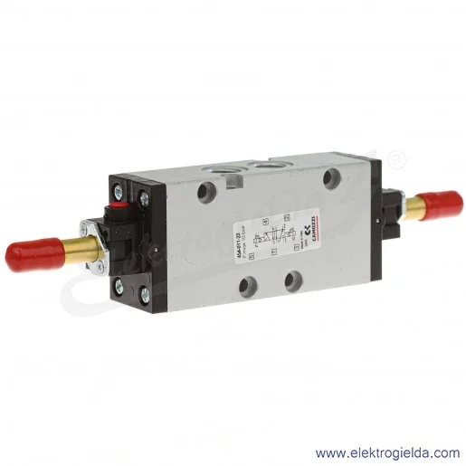 Zawór rozdzielający elektromagnetyczny 454-011-22, 5/2 bistabilny, G1/4, 2-10 Bar, 1250 l/min, bez cewek Zawór rozdzielający elektromagnetyczny 454-011-22, 5/2 bistabilny, G1/4, 2-10 Bar, 1250 l/min, bez cewek