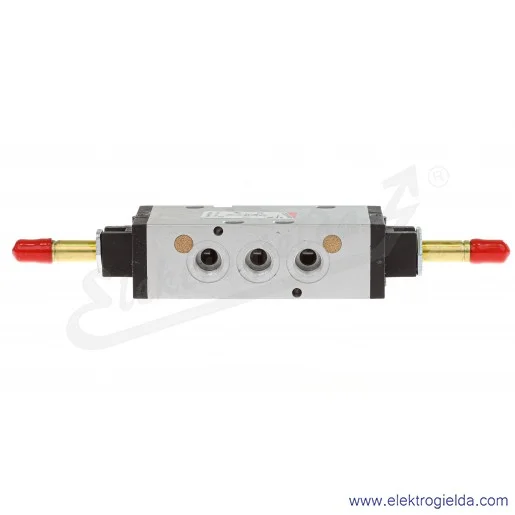 454-011-22IL, 5/2 bistabilny, G1/4, 2-10 Bar, 1250 l/min, wysterowanie dźwignią, bez cewek 454-011-22IL, 5/2 bistabilny, G1/4, 2-10 Bar, 1250 l/min, wysterowanie dźwignią, bez cewek