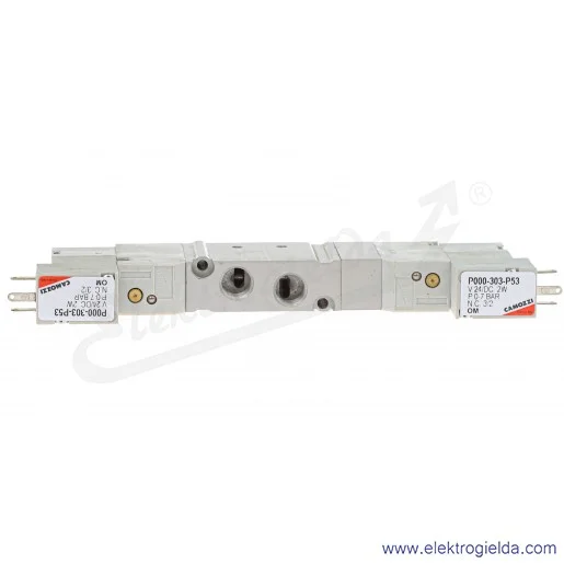 Zawór rozdzielający elektromagnetyczny E631-11-15-P53, 5/3 w pozycji środkowej zamknięty, G1/8, 3-7 Bar, 550l/min, wtyczka typ 1 Zawór rozdzielający elektromagnetyczny E631-11-15-P53, 5/3 w pozycji środkowej zamknięty, G1/8, 3-7 Bar, 550l/min, wtyczka typ 1