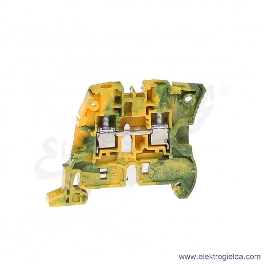 Złączka ZS6-PE przelotowa ochronna z zaciskami śrubowymi 0,2-6mm2; szerokość 6mm; żółto-zielona Złączka ZS6-PE przelotowa ochronna z zaciskami śrubowymi 0,2-6mm2; szerokość 6mm; żółto-zielona