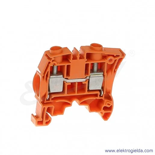 Złączka ZS16-OR przelotowa z zaciskami śrubowymi 0,5-16mm2; szerokość 10mm; pomarańczowa Złączka ZS16-OR przelotowa z zaciskami śrubowymi 0,5-16mm2; szerokość 10mm; pomarańczowa
