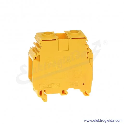 Złączka M35/16 przelotowa z zaciskami śrubowymi 6-35mm2; szerokość 16mm; żółta Złączka M35/16 przelotowa z zaciskami śrubowymi 6-35mm2; szerokość 16mm; żółta